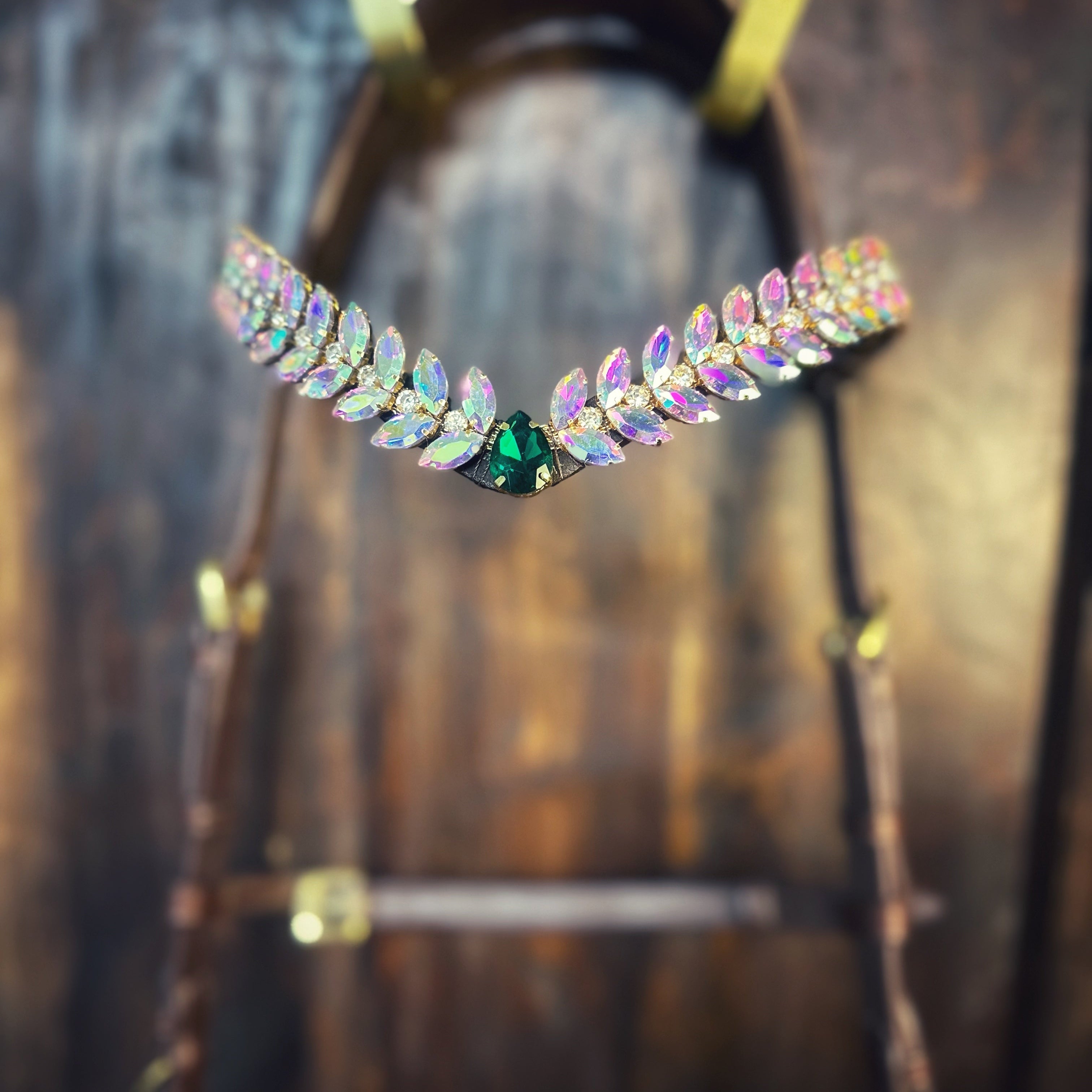 Masego Horsewear Frosty Jade Crystal Browband - MASEGO horsewear - Equiluxe Tack