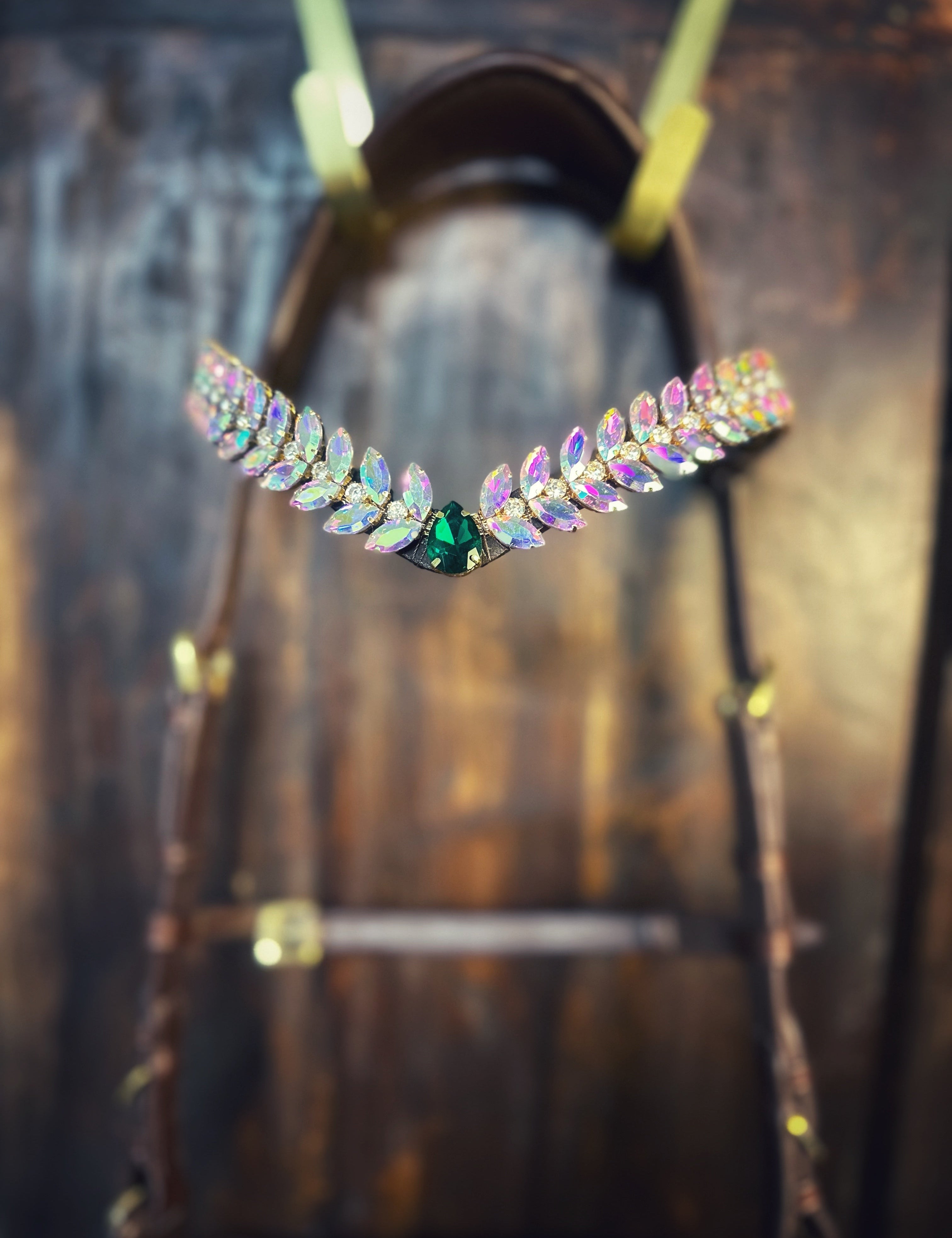 Masego Horsewear Frosty Jade Crystal Browband - MASEGO horsewear - Equiluxe Tack