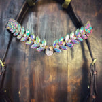 Masego Horsewear Frozen Rose Browband - MASEGO horsewear - Equiluxe Tack