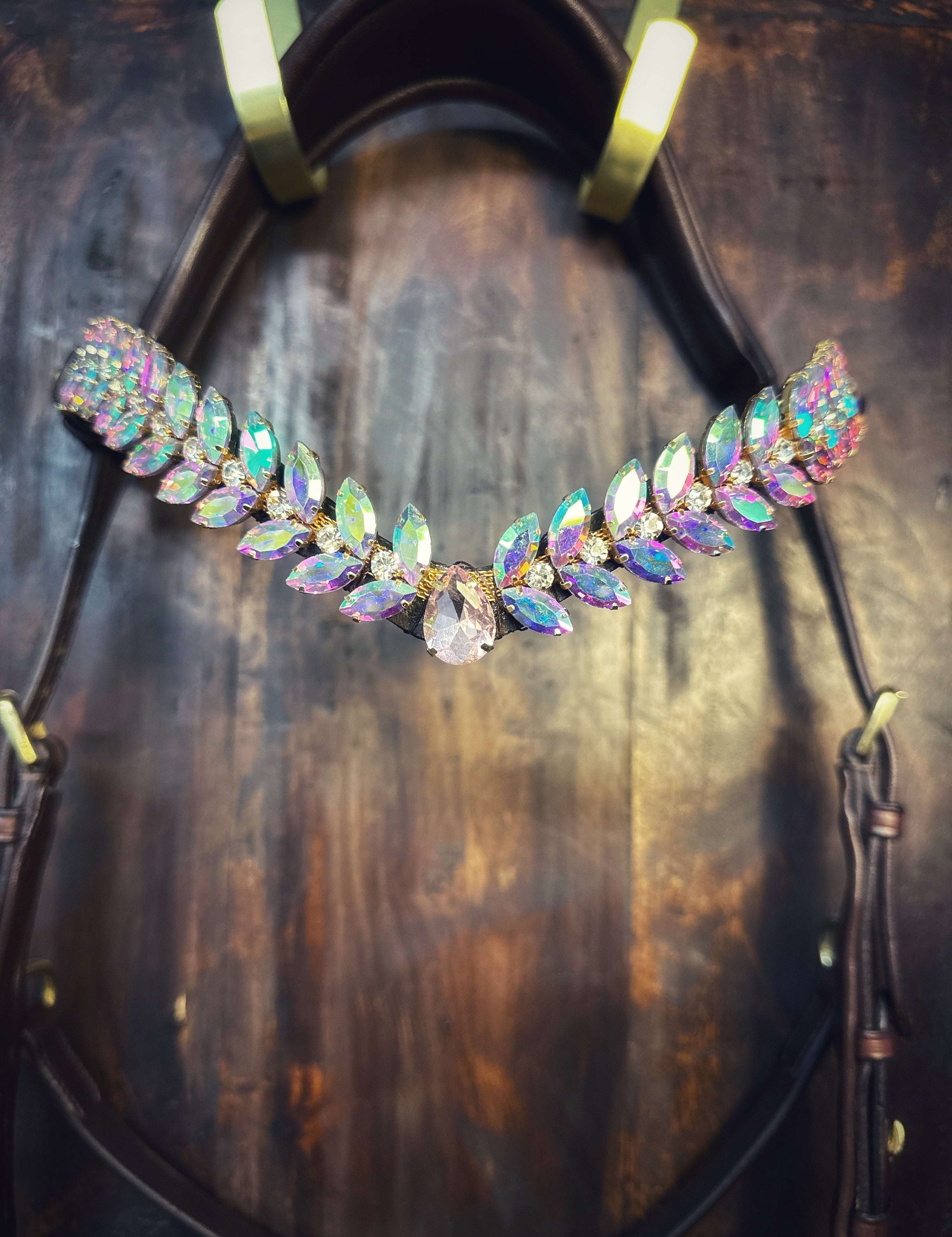 Masego Horsewear Frozen Rose Browband - MASEGO horsewear - Equiluxe Tack