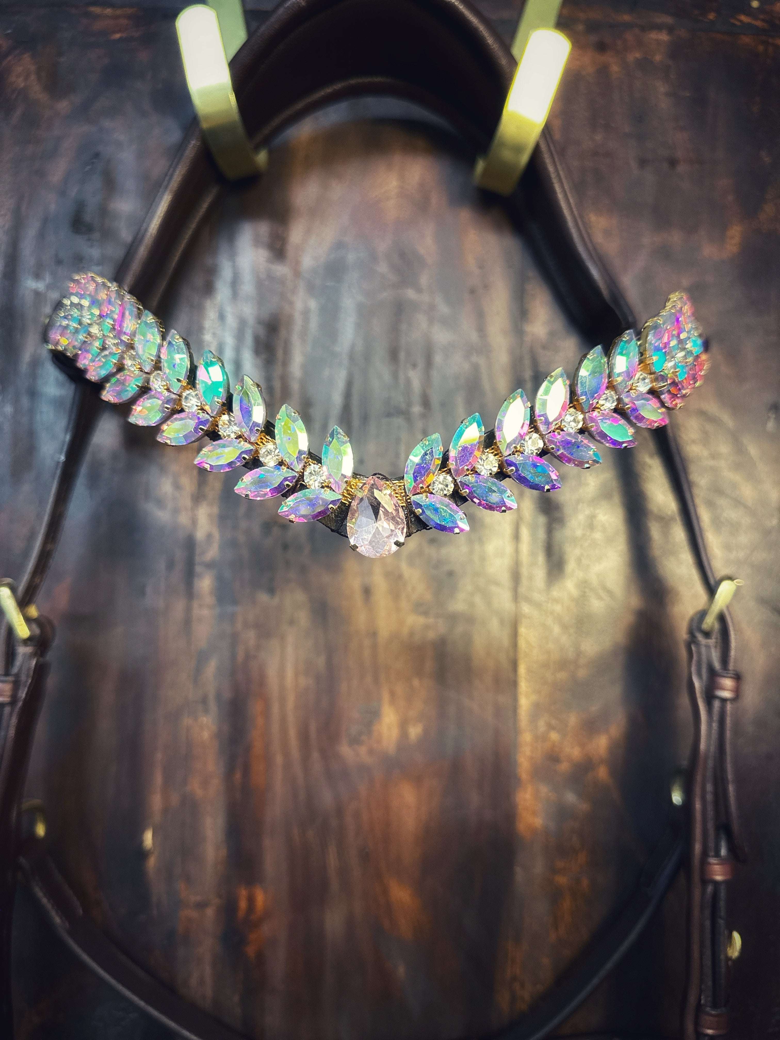 Masego Horsewear Frozen Rose Browband - MASEGO horsewear - Equiluxe Tack