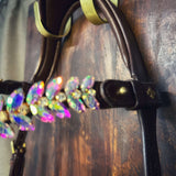 Masego Horsewear Frozen Rose Browband - MASEGO horsewear - Equiluxe Tack