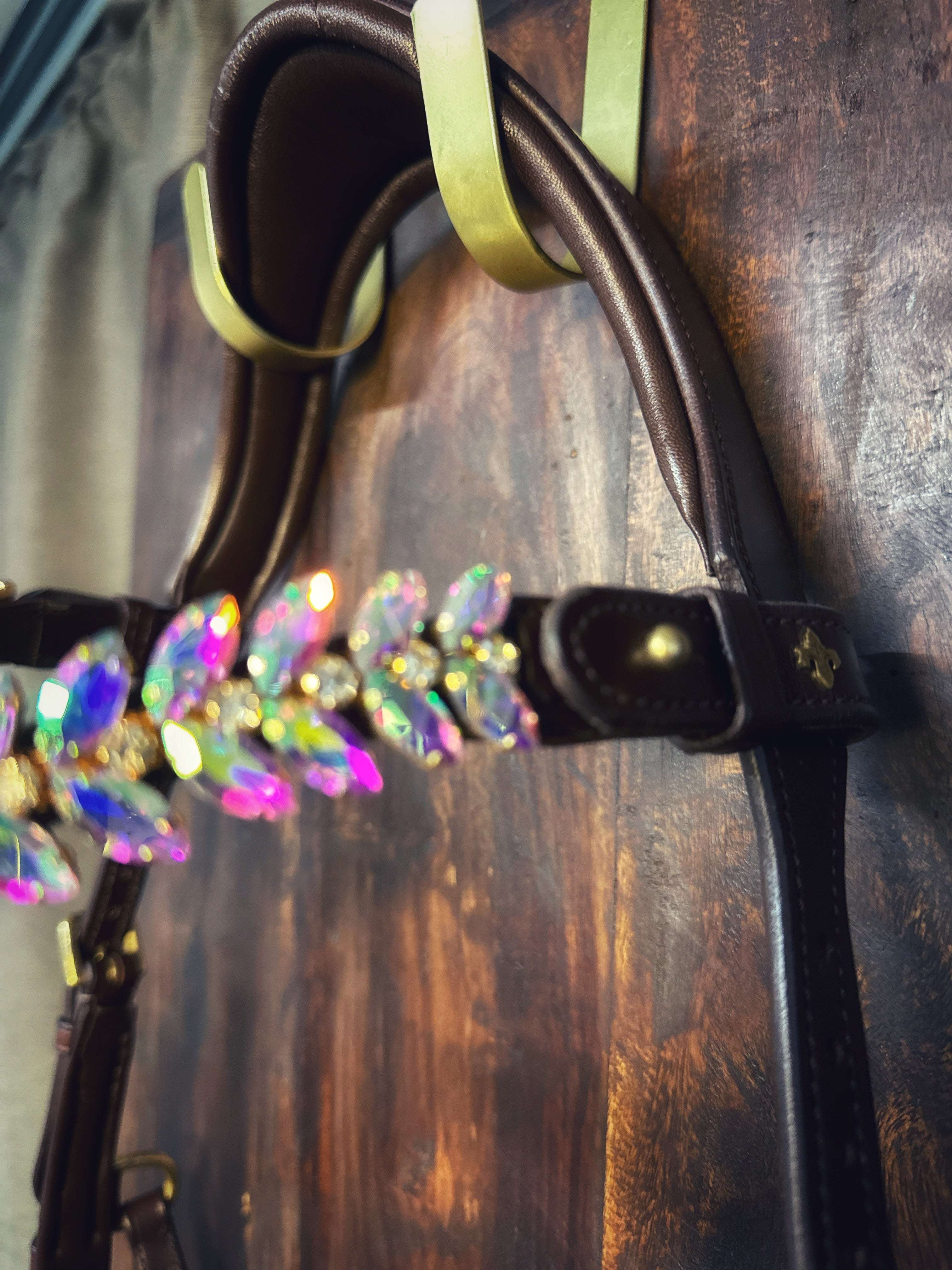 Masego Horsewear Frozen Rose Browband - MASEGO horsewear - Equiluxe Tack