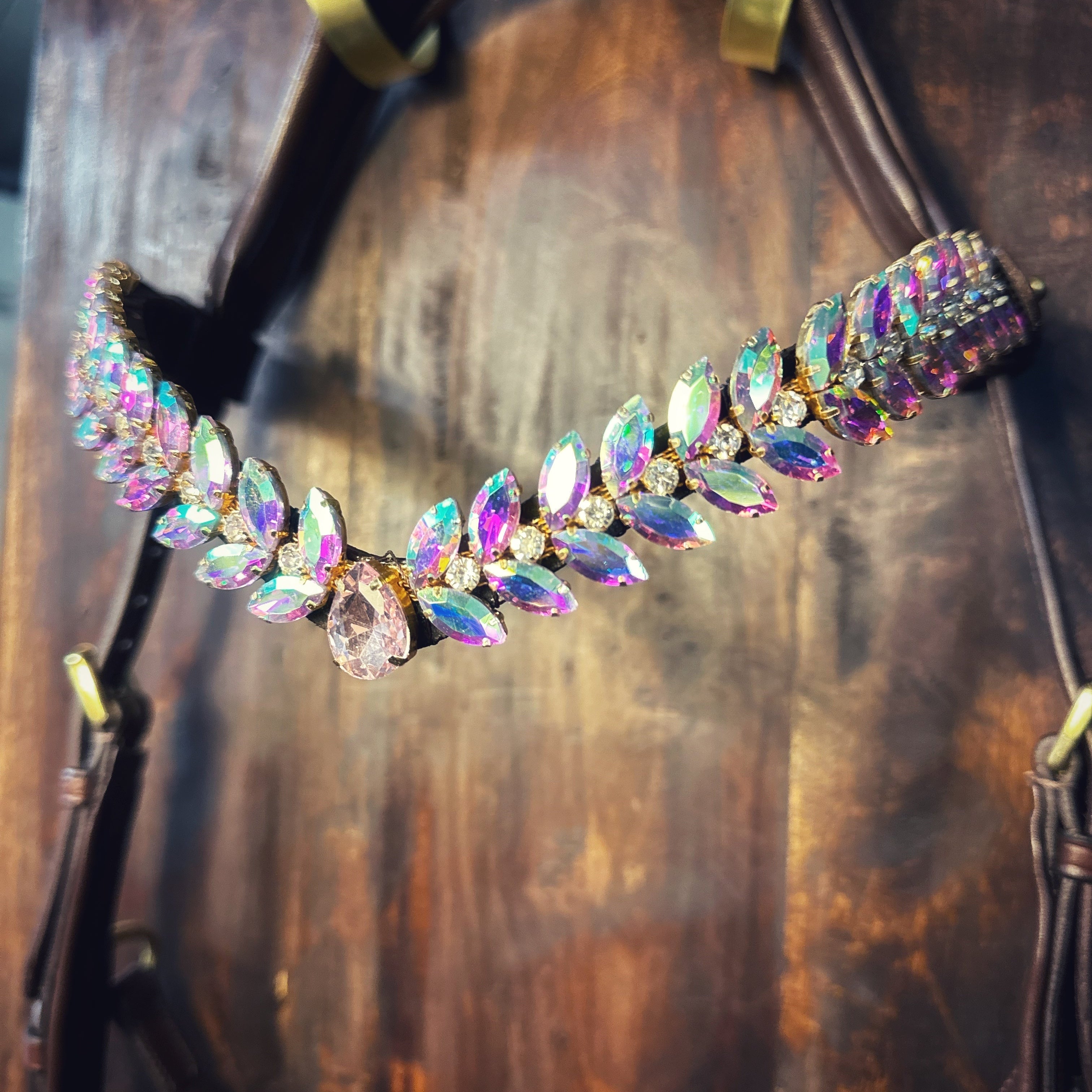 Masego Horsewear Frozen Rose Crystal Browband - MASEGO horsewear - Equiluxe Tack