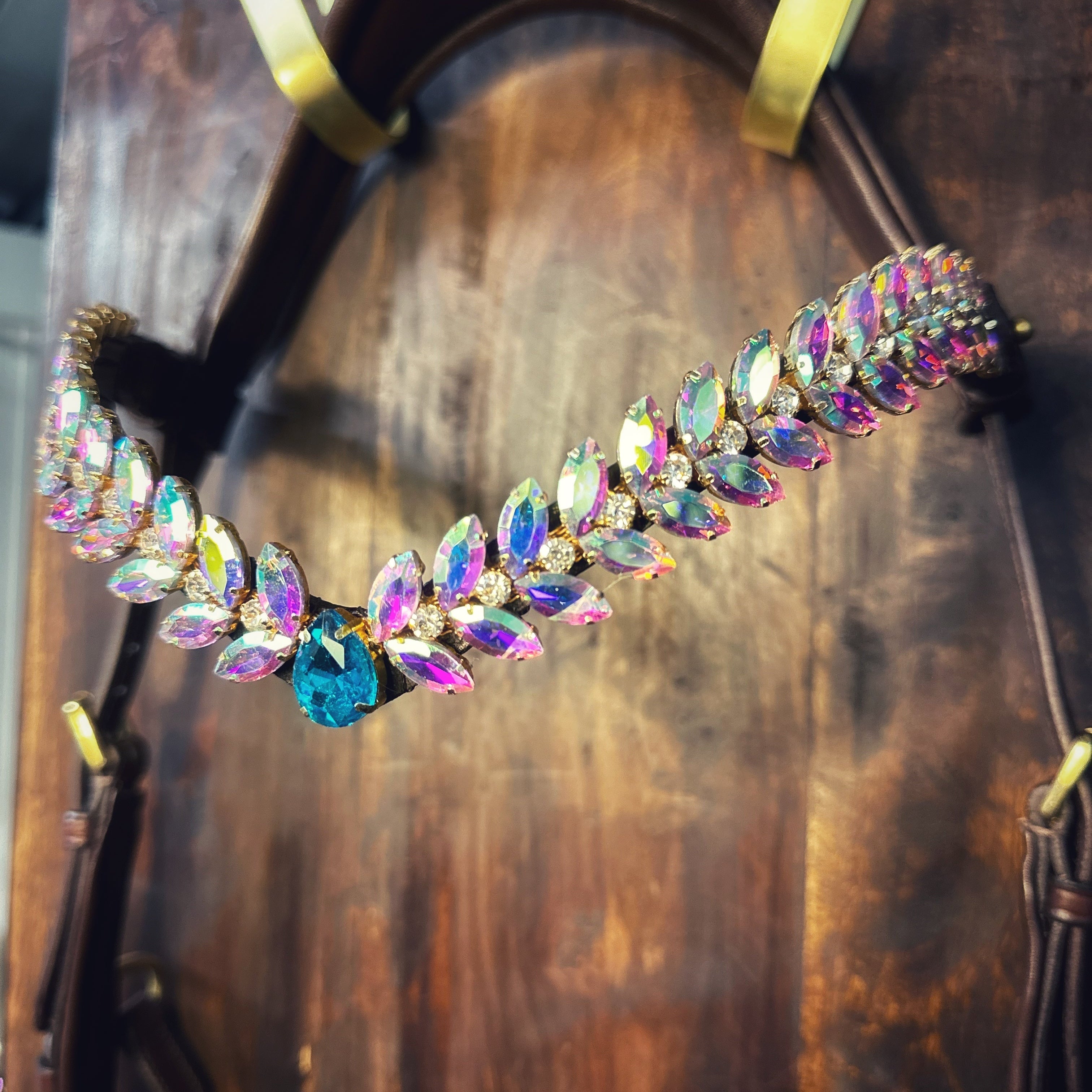 Masego Horsewear Rainbow Sea Crystal Browband - MASEGO horsewear - Equiluxe Tack