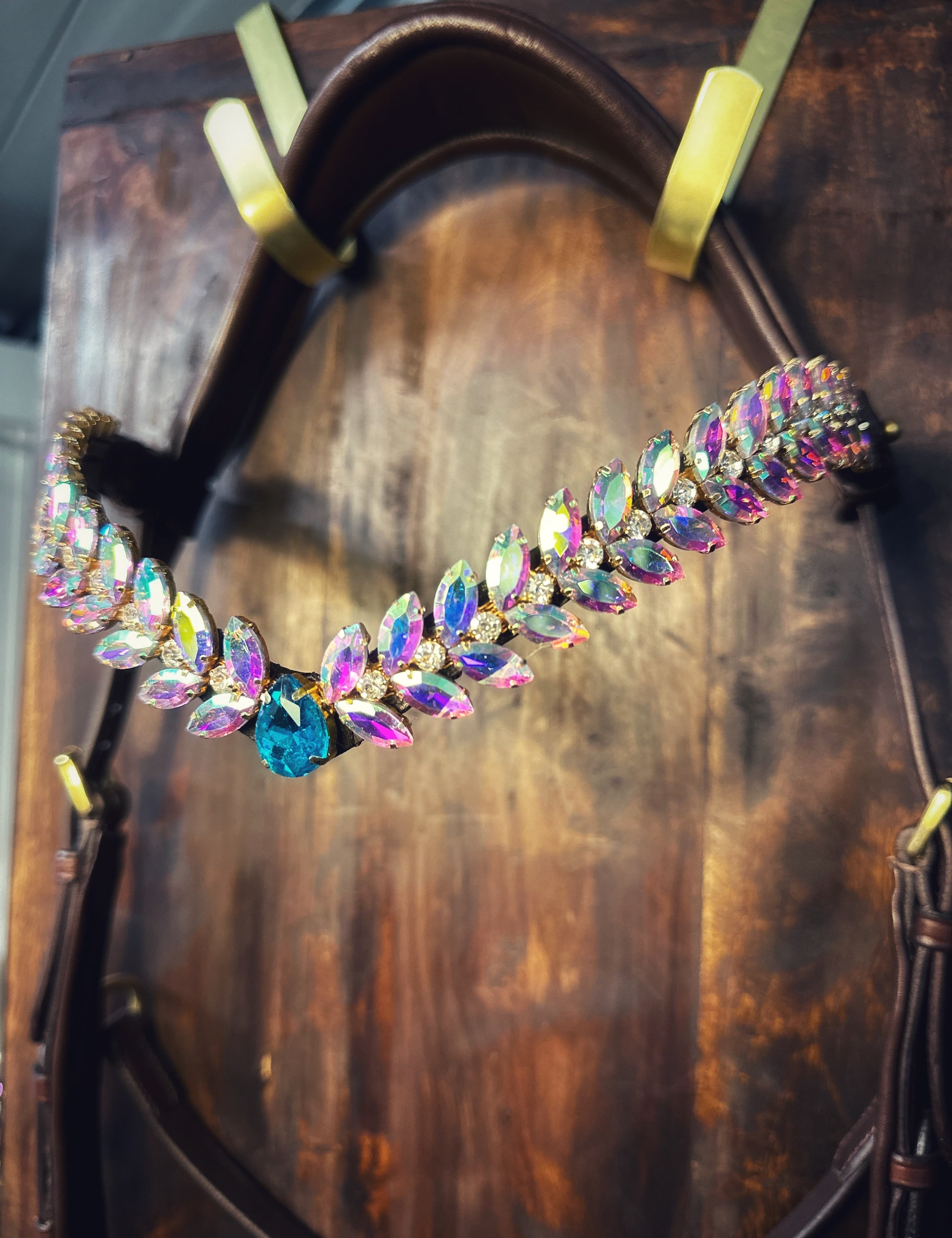 Masego Horsewear Rainbow Sea Crystal Browband - MASEGO horsewear - Equiluxe Tack