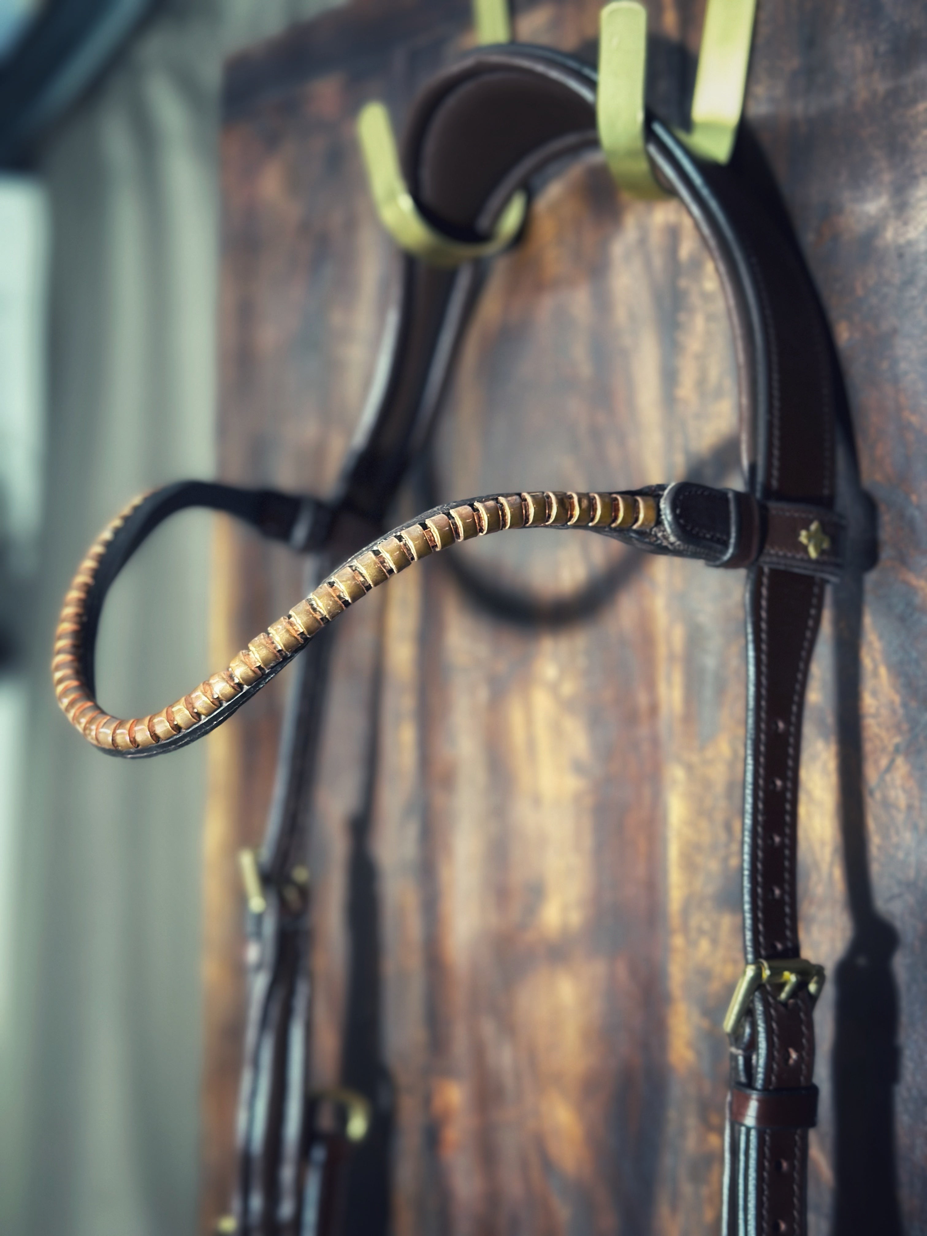 Masego Horsewear Slim klinker Golden peach Browband - MASEGO horsewear - Equiluxe Tack
