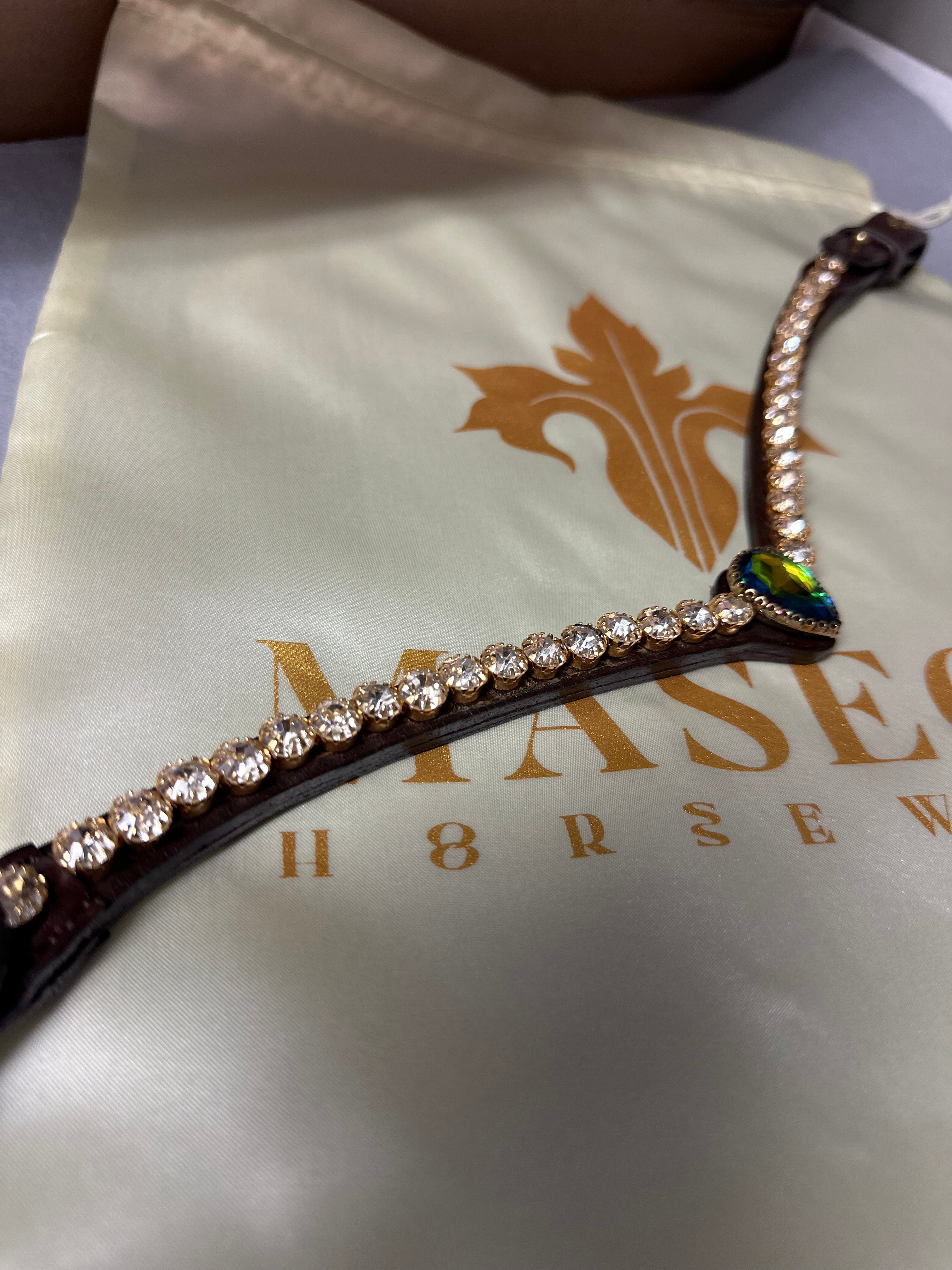 Masego Horsewear Sonia single Aurora Browband - MASEGO horsewear - Equiluxe Tack