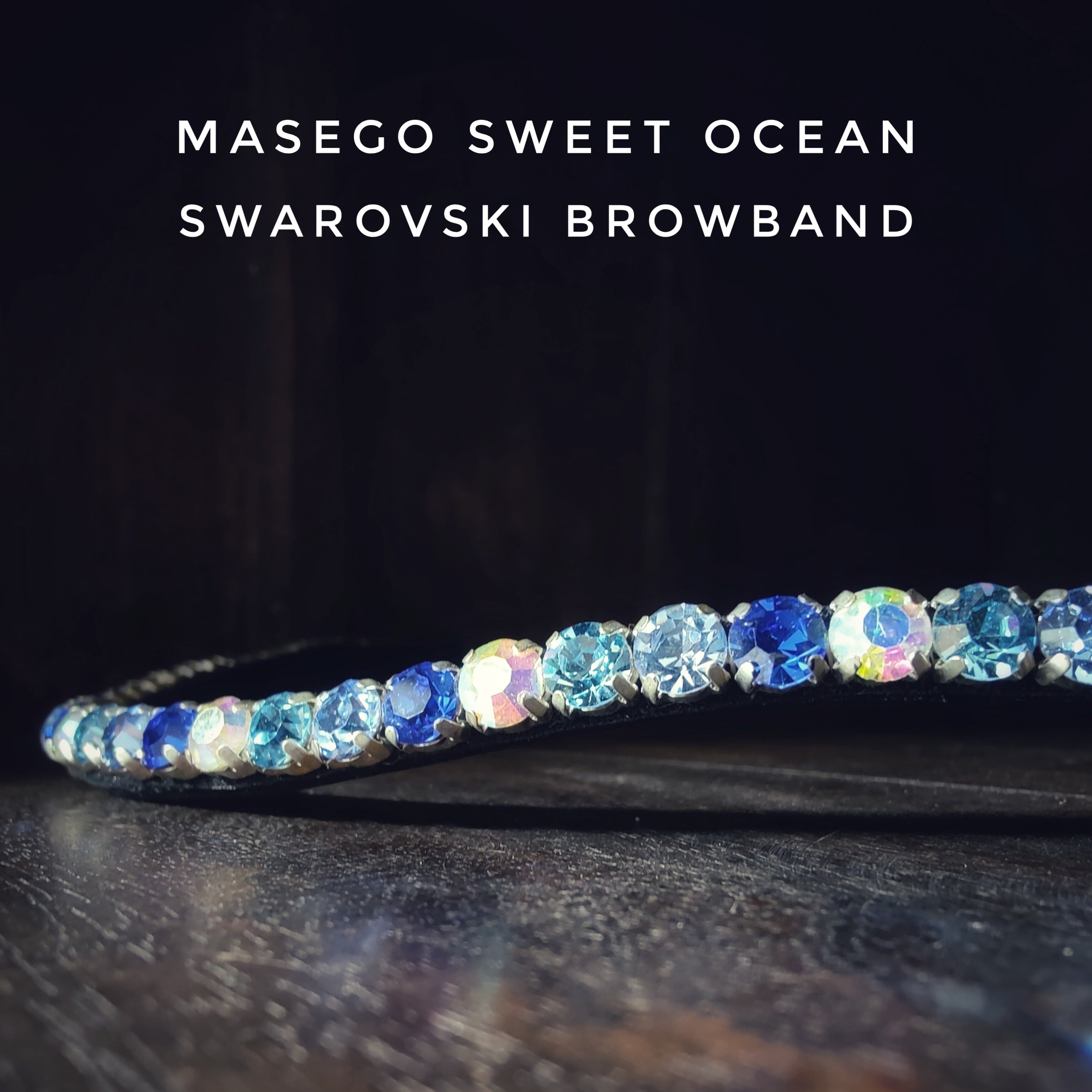 Masego Sweet Ocean Swarovski Browband - MASEGO horsewear - Equiluxe Tack