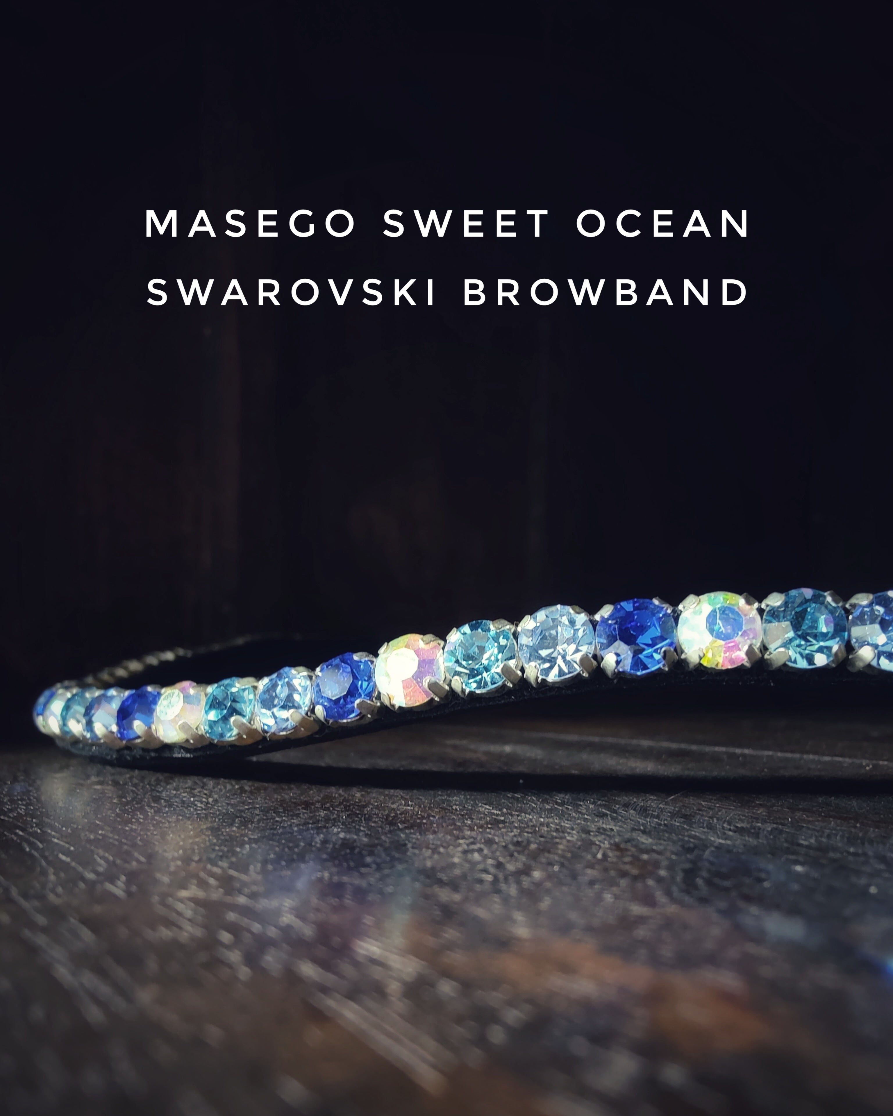 Masego Sweet Ocean Swarovski Browband - MASEGO horsewear - Equiluxe Tack