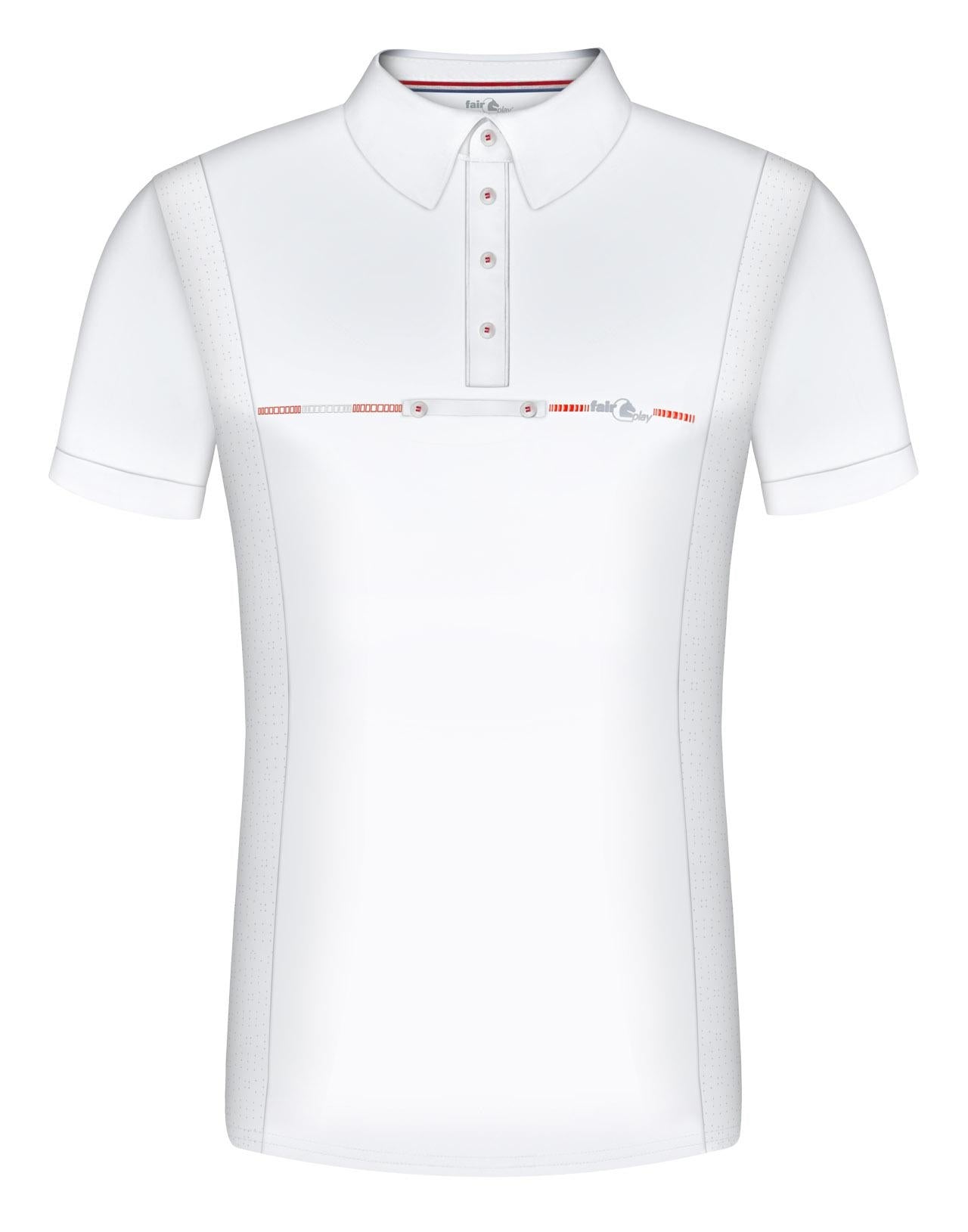 Mens competition shirt FP DAVID white 54 - Equiluxe Tack - Equiluxe Tack