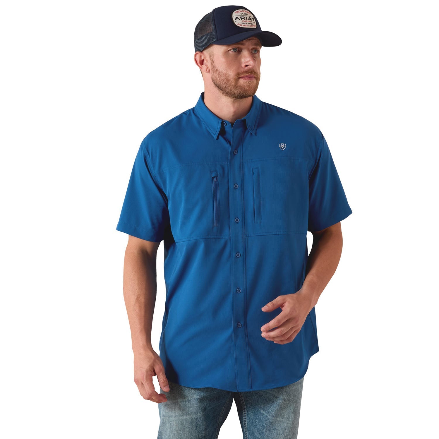 Men's VentTEK Classic Fit Short Sleeve Shirt, Black - Ariat - Equiluxe Tack