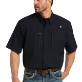 Men's VentTEK Classic Fit Short Sleeve Shirt, Black - Ariat - Equiluxe Tack