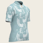 Mermaid Horses in Skye Blue Children's Short Sleeve Shirt - Espoir Equestrian - Equiluxe Tack