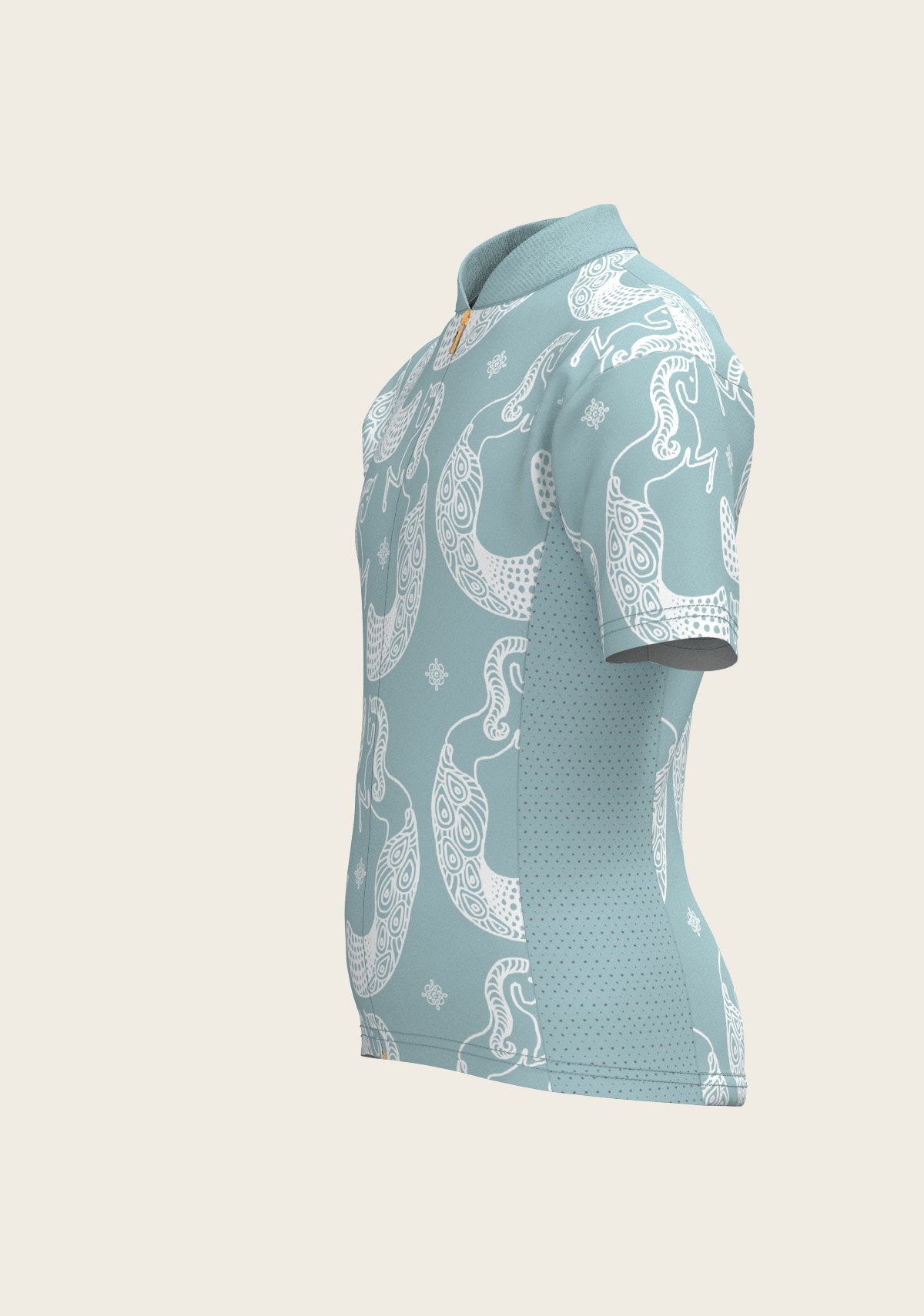 Mermaid Horses in Skye Blue Children's Short Sleeve Shirt - Espoir Equestrian - Equiluxe Tack