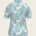 Mermaid Horses in Skye Blue Children's Short Sleeve Shirt - Espoir Equestrian - Equiluxe Tack