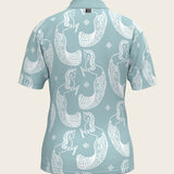 Mermaid Horses in Skye Blue Children's Short Sleeve Shirt - Espoir Equestrian - Equiluxe Tack