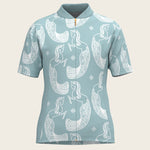 Mermaid Horses in Skye Blue Children's Short Sleeve Shirt - Espoir Equestrian - Equiluxe Tack