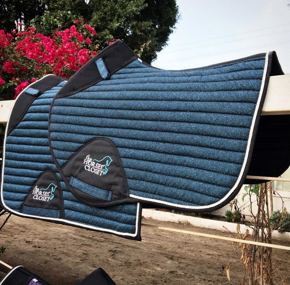 Midnight Blue Dressage Pad - Equiluxe Tack