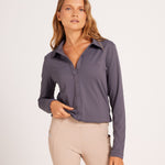 Milrey Callie Blouse Long Sleeve - Dark Grey (Pre - order) - Milrey - Equiluxe Tack