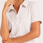 Milrey Callie Blouse Short Sleeve - Stone - Milrey - Equiluxe Tack