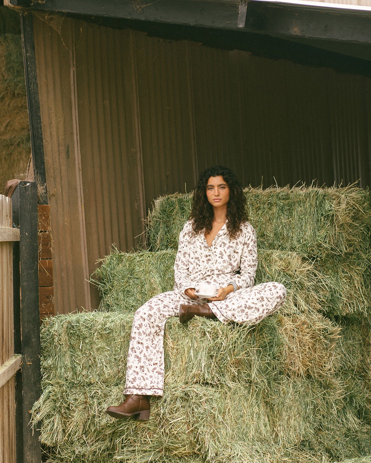 Milrey Countryside Toile - Long Sleeve Pyjama Set - Milrey - Equiluxe Tack