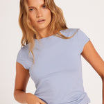 Milrey Darla Cap Sleeve - Washed Blue - Milrey - Equiluxe Tack