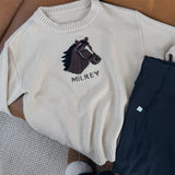 Milrey Horse Head Sweater - Andy (Pre - order) - Milrey - Equiluxe Tack