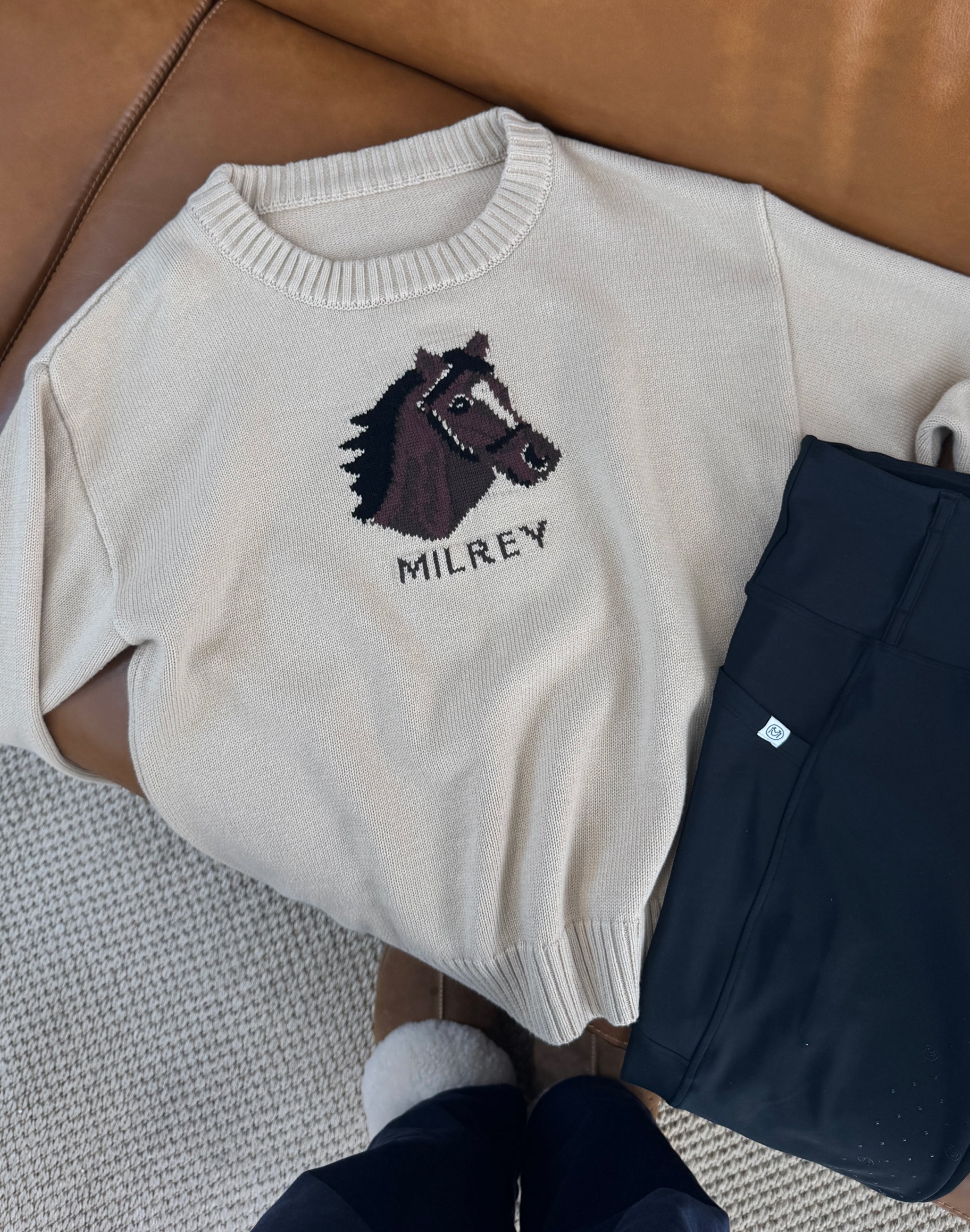 Milrey Horse Head Sweater - Andy (Pre - order) - Milrey - Equiluxe Tack