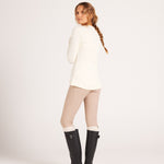 Milrey Natural Ribbed Long Sleeve Top - Creme - Milrey - Equiluxe Tack