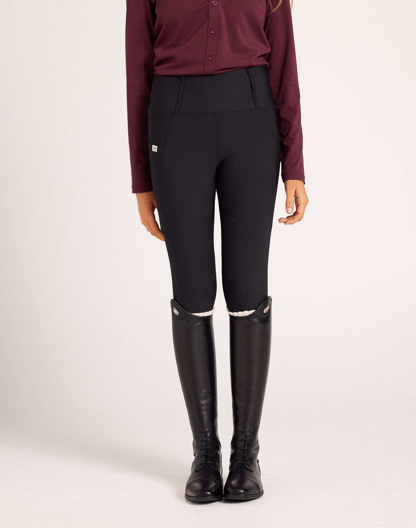 Milrey Signature Breeches - Black - Milrey - Equiluxe Tack
