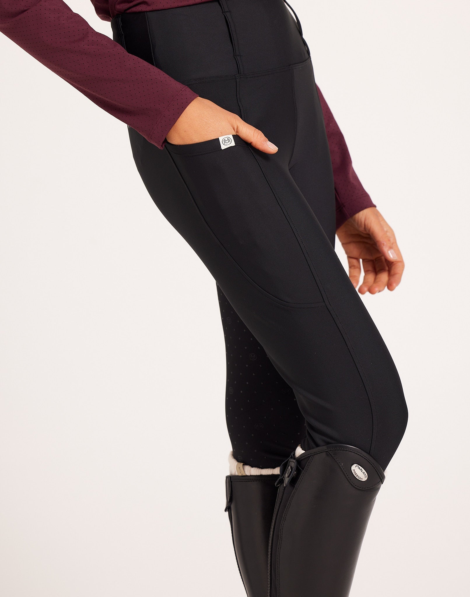 Milrey Signature Breeches - Black - Milrey - Equiluxe Tack