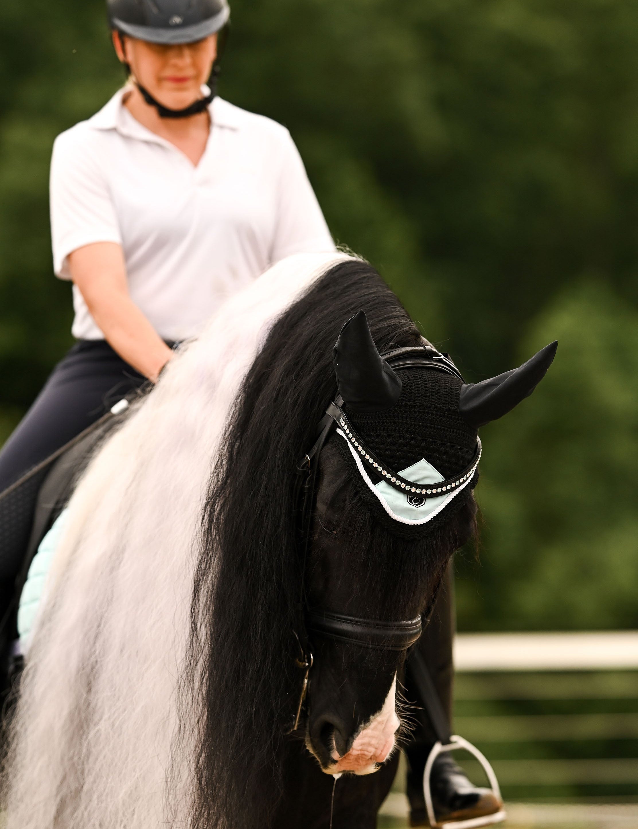Mint Green Fly Hat - Equestroom - Equiluxe Tack