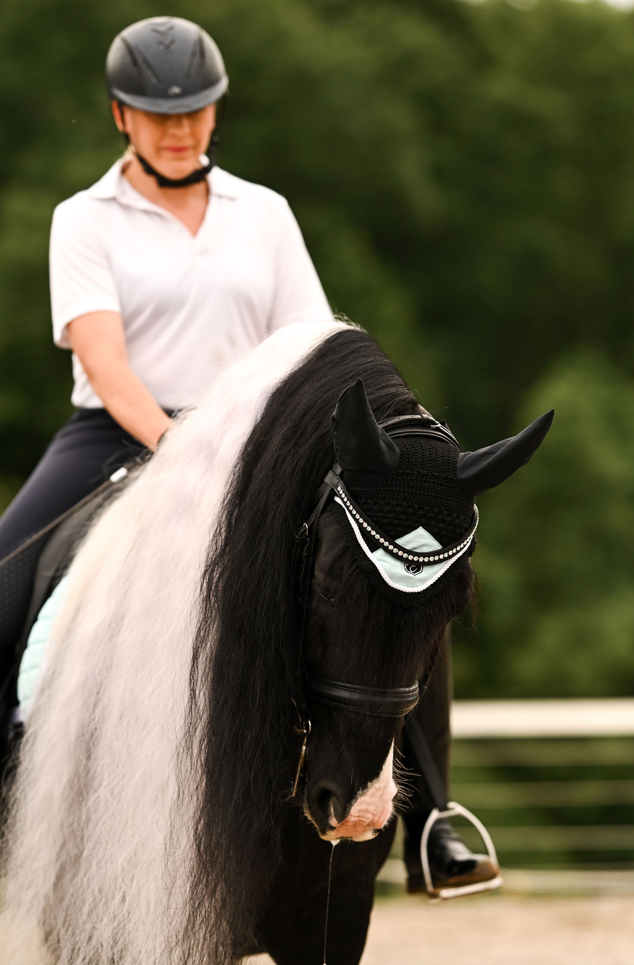 Mint Green Fly Hat - Equestroom - Equiluxe Tack