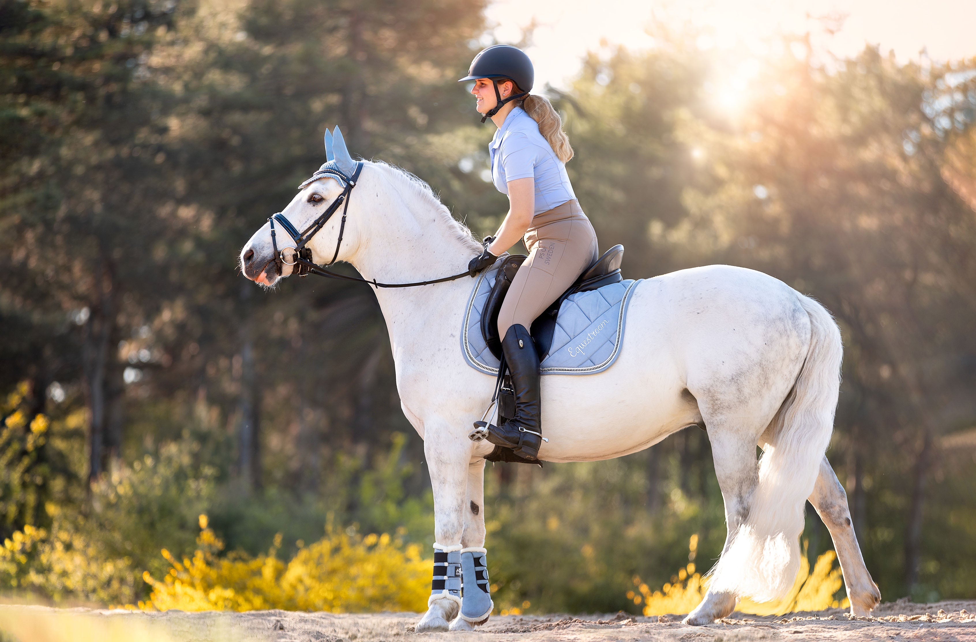 Moonstone Blue Saddle Pad - Equestroom - Equiluxe Tack