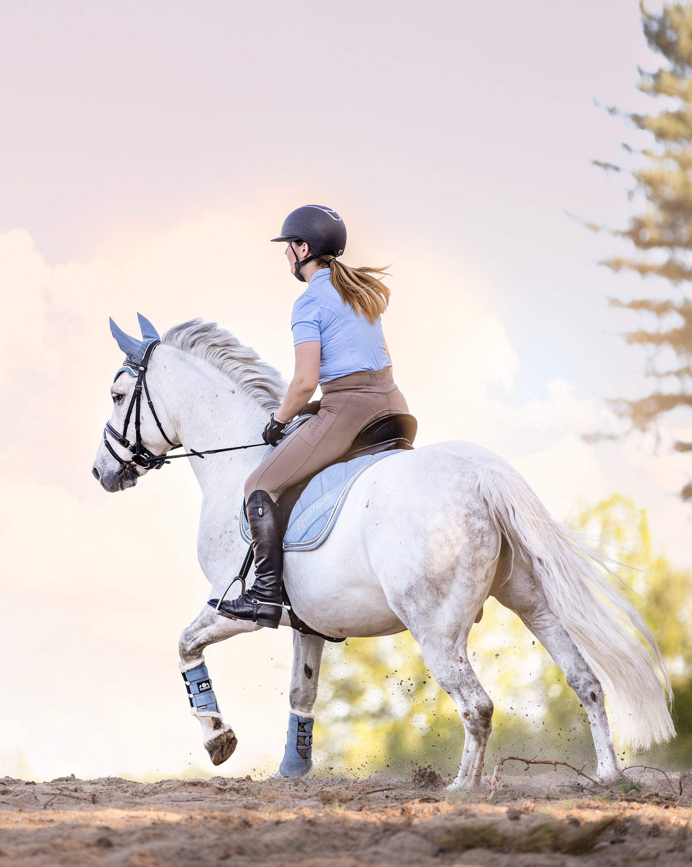 Moonstone Blue Saddle Pad - Equestroom - Equiluxe Tack