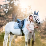 Moonstone Blue Saddle Pad Set - Equestroom - Equiluxe Tack