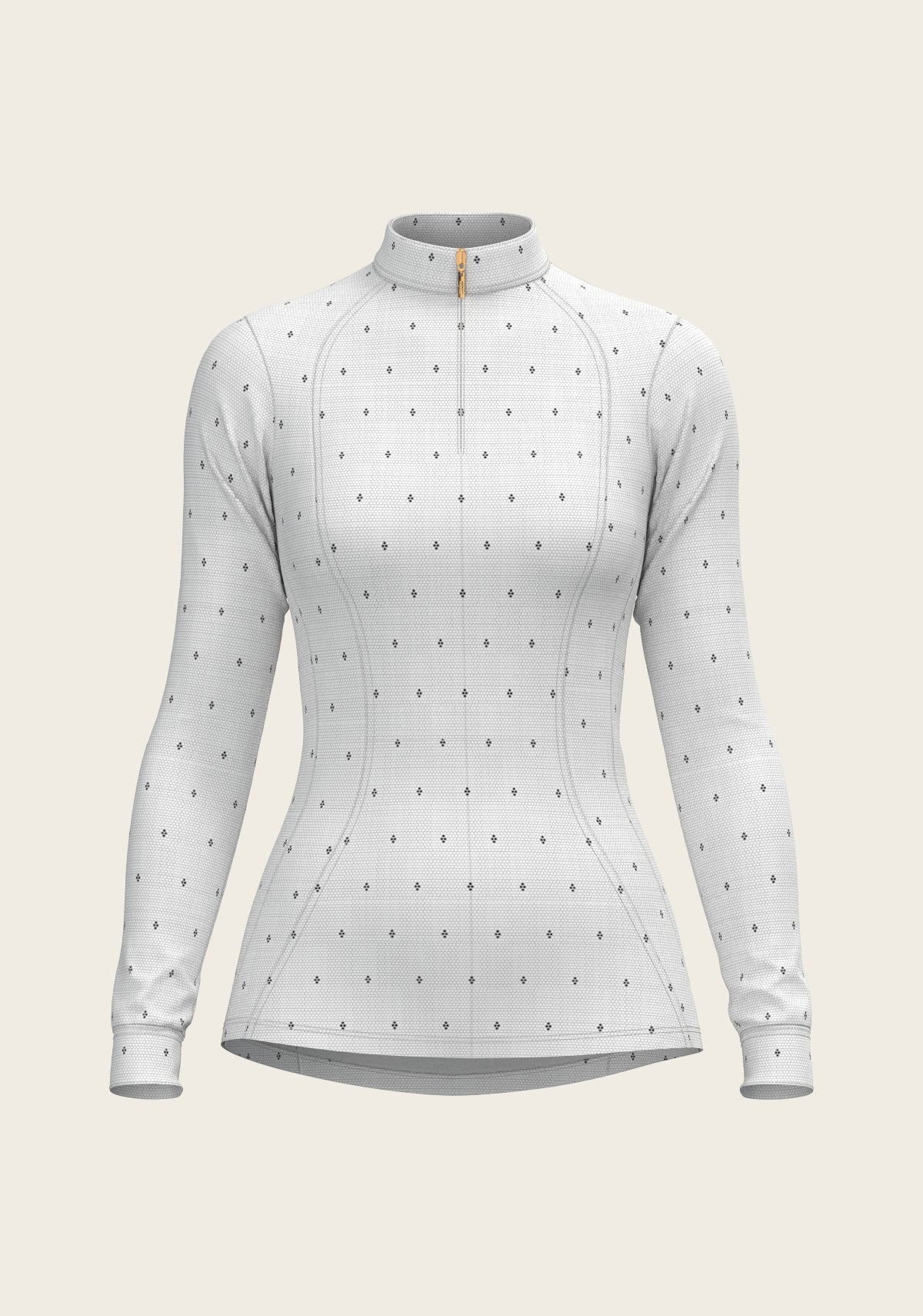 Mosaic 4 Dot Quarter Zip Sun Shirt - Espoir Equestrian - Equiluxe Tack