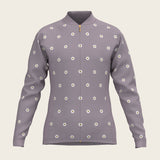 Mosaic Daises in Lavender Children's Long Sleeve Shirt - Espoir Equestrian - Equiluxe Tack