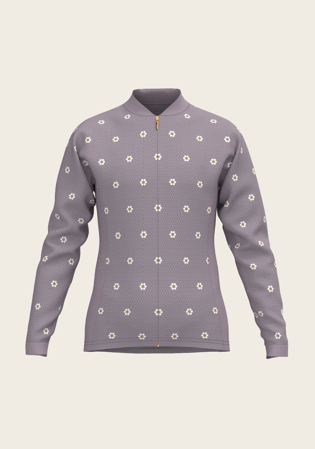 Mosaic Daises in Lavender Children's Long Sleeve Shirt - Espoir Equestrian - Equiluxe Tack