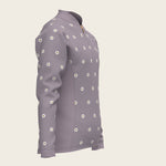 Mosaic Daises in Lavender Children's Long Sleeve Shirt - Espoir Equestrian - Equiluxe Tack