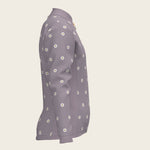 Mosaic Daises in Lavender Children's Long Sleeve Shirt - Espoir Equestrian - Equiluxe Tack