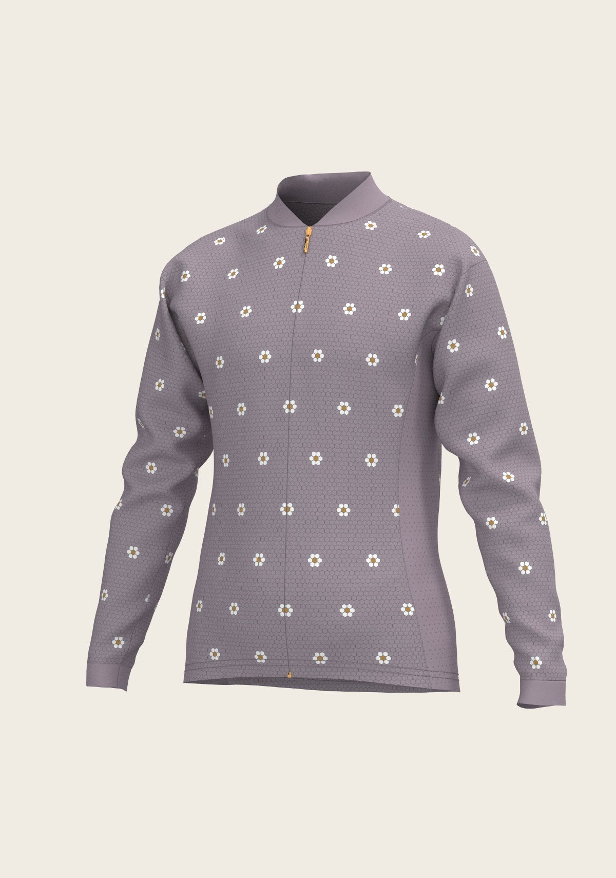 Mosaic Daises in Lavender Children's Long Sleeve Shirt - Espoir Equestrian - Equiluxe Tack