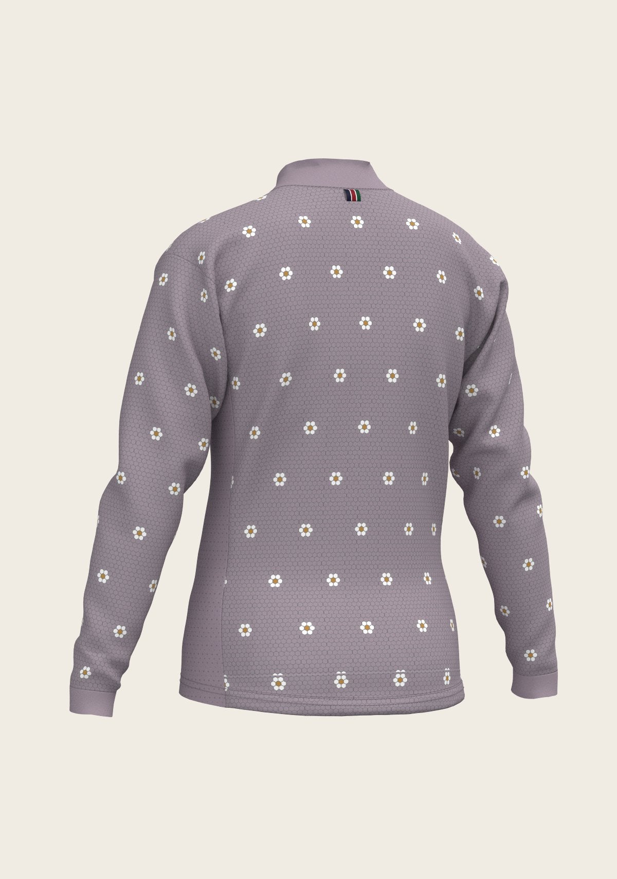 Mosaic Daises in Lavender Children's Long Sleeve Shirt - Espoir Equestrian - Equiluxe Tack