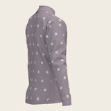 Mosaic Daises in Lavender Children's Long Sleeve Shirt - Espoir Equestrian - Equiluxe Tack