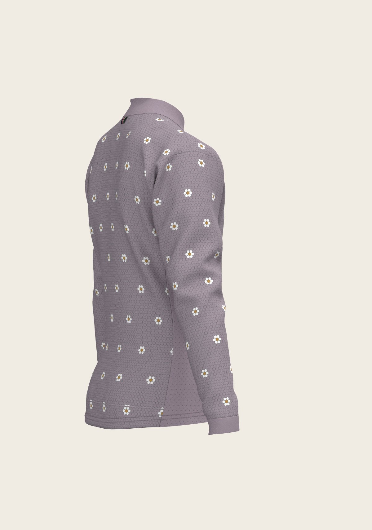 Mosaic Daises in Lavender Children's Long Sleeve Shirt - Espoir Equestrian - Equiluxe Tack