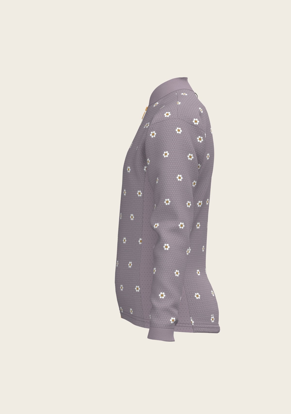 Mosaic Daises in Lavender Children's Long Sleeve Shirt - Espoir Equestrian - Equiluxe Tack