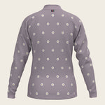 Mosaic Daises in Lavender Children's Long Sleeve Shirt - Espoir Equestrian - Equiluxe Tack