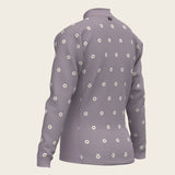 Mosaic Daises in Lavender Children's Long Sleeve Shirt - Espoir Equestrian - Equiluxe Tack