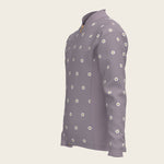 Mosaic Daises in Lavender Children's Long Sleeve Shirt - Espoir Equestrian - Equiluxe Tack